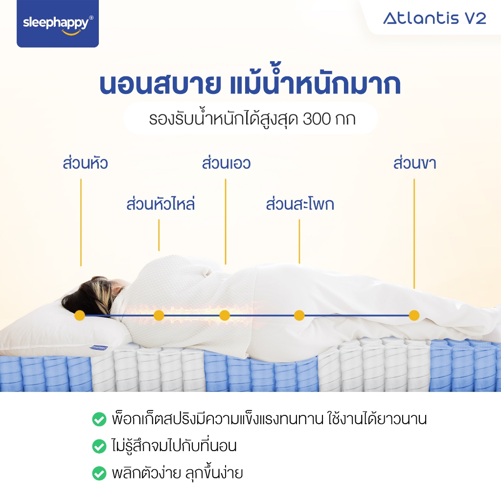 SleepHappy ที่นอนยาง