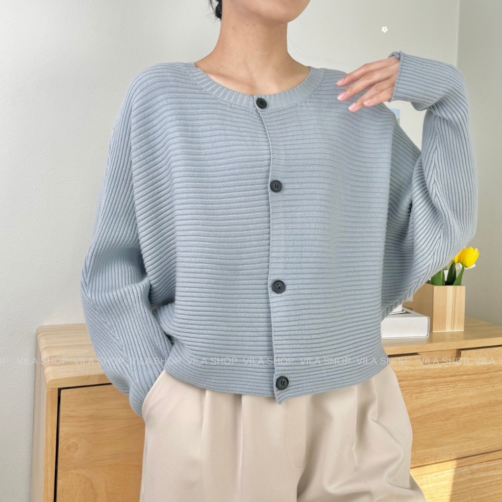 VL96 NATTY CARDIGAN เสื้อไหมพรมแขนยาว งานป้าย VILA
