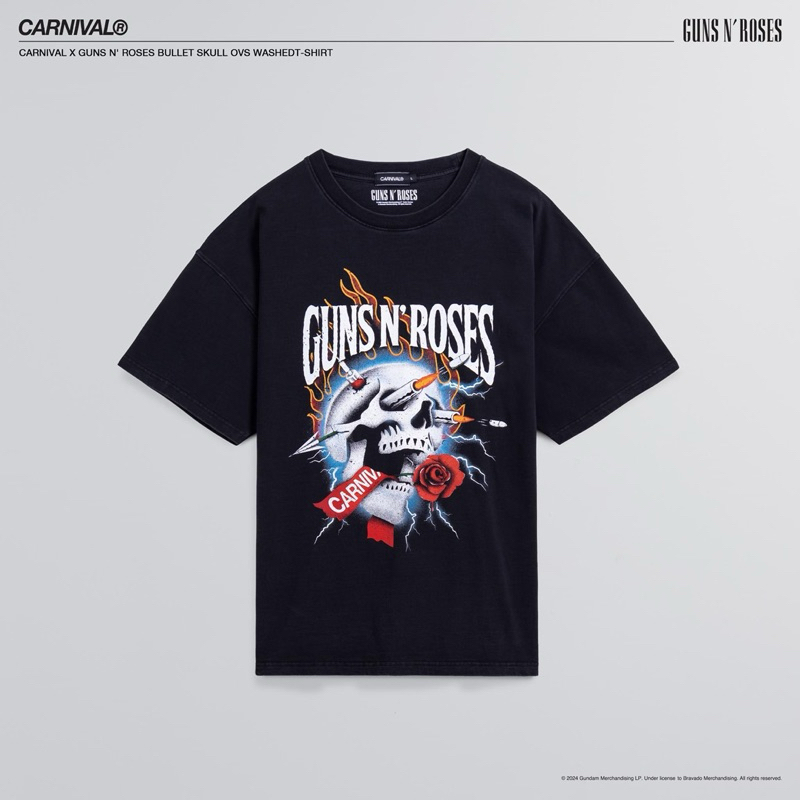 เสื้อ Carnival x Gun N' Roses (Bullet Skull) ของแท้💯