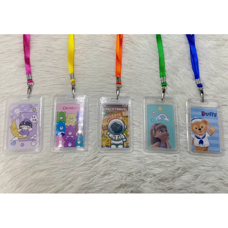 New ซองบัตรแนวนอน Yo-yo KT พร้อมสายห้อยคอ ยืดได้ Yo-yo Neck Strap Card Holder KT - รูปที่ 2