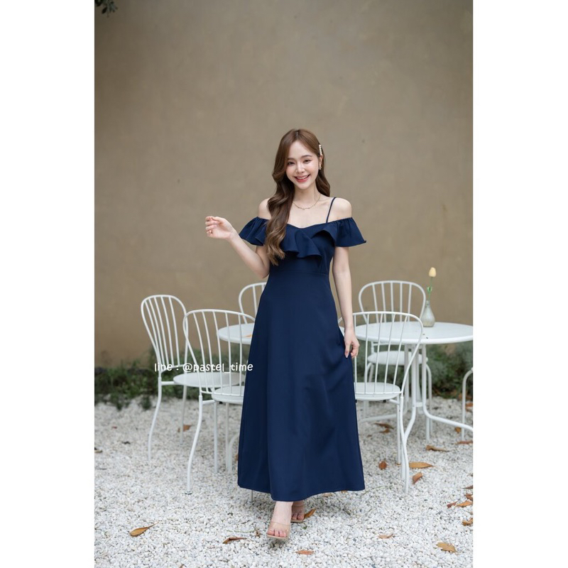 มือสอง Stella Maxi Dress สีกรม