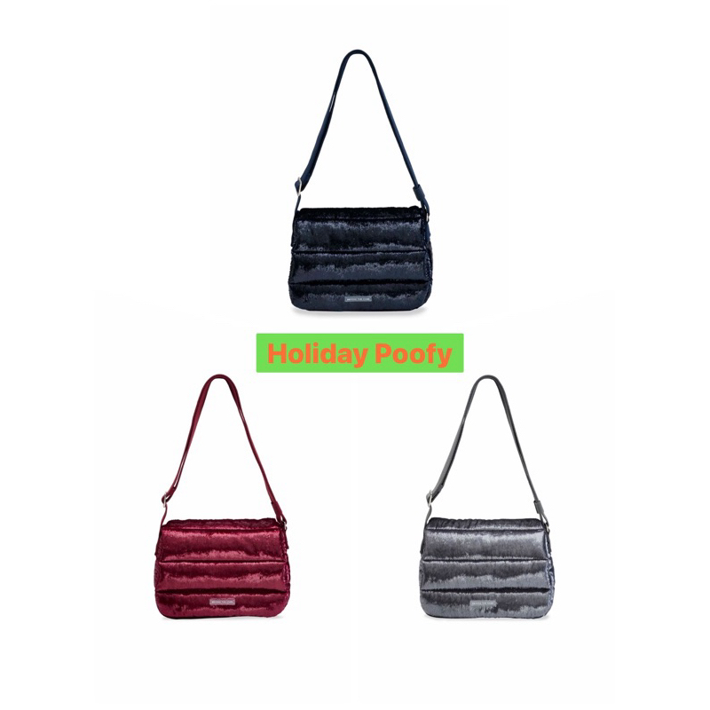 พร้อมส่ง Beyond The Vines BTV Holiday Poofy Festive Christmas Bag รุ่นพิเศษ New Year สะพายข้าง Pouch