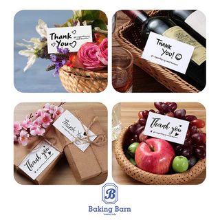 Baking Barn (50 ชิ้น/แพ็ค) Thank you card การ์ดอวยพร การ์ดเชิญงานแต่งงาน