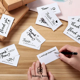 Baking Barn (50 ชิ้น/แพ็ค) Thank you card การ์ดอวยพร การ์ดเชิญงานแต่งงาน