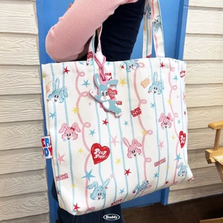 SUPERDADDY | Peep & Fifi Tote Bag กระเป๋าผ้าแคนวาส ลาย peep & fif สุดน่ารัก