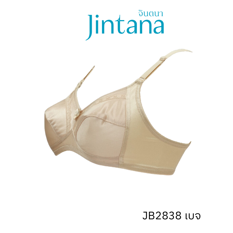 Jintana เสื้อชั้นใน จินตนา รุ่น Basic รหัส JB2838 (ไม่มีโครง)  สีเบจ เสื้อในเก็บกระชับ ใส่สบาย ระบายอากาศ - รูปที่ 3