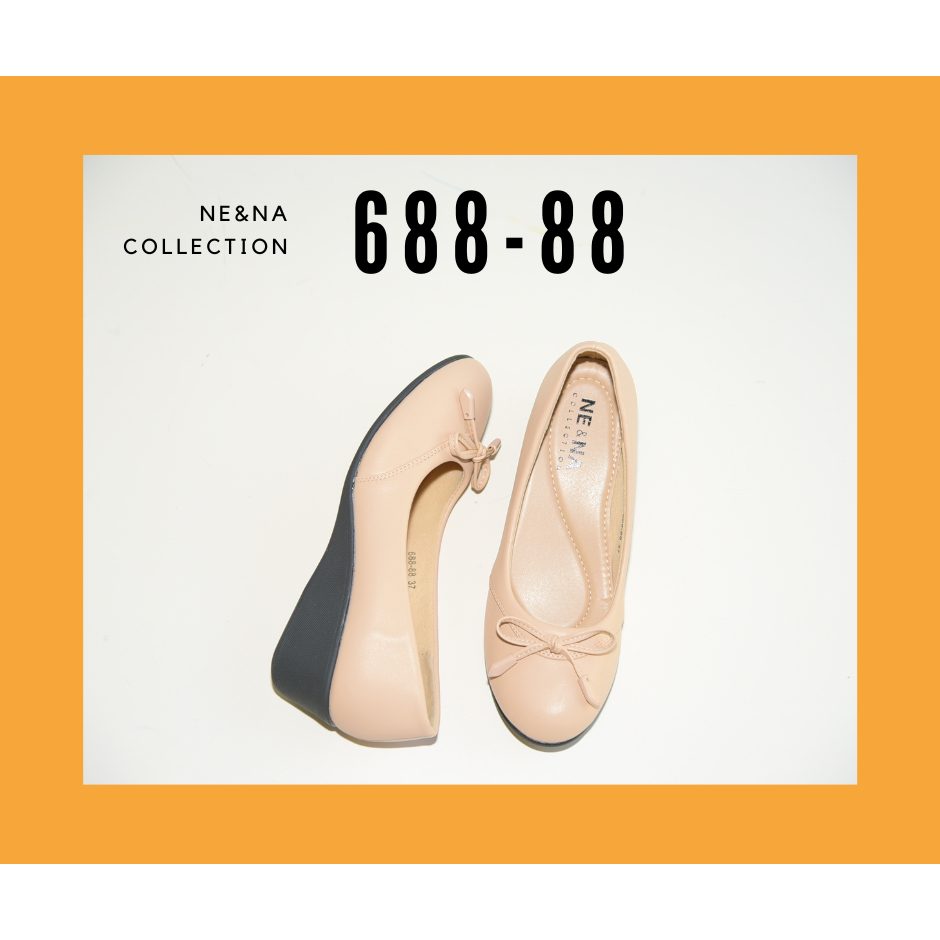 รองเท้าเเฟชั่นผู้หญิงเเบบคัชชูส้นสูงปานกลาง No. 688-88 NE&NA Collection Shoes