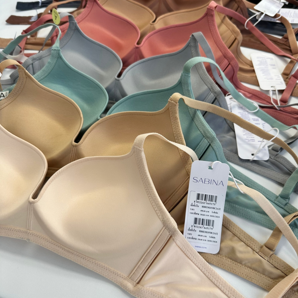 รหัส HBHN1005 HBHN1006 SABINA BRALESS เสื้อชั้นใน Invisible Wire (ไม่มีโครง) รุ่น Habpy Push VIP