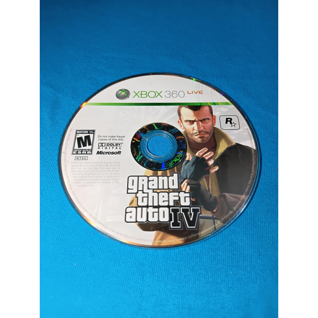 Grand Theft Auto IV (GTA 4) (Xbox 360 USA) - แผ่นแท้ (Loose) ทดสอบแล้ว