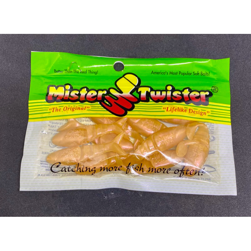 ปลายางบั้ง MISTER TWISTER ขนาด2“ 1ตัวหนัก2.5G สีขาวมุก