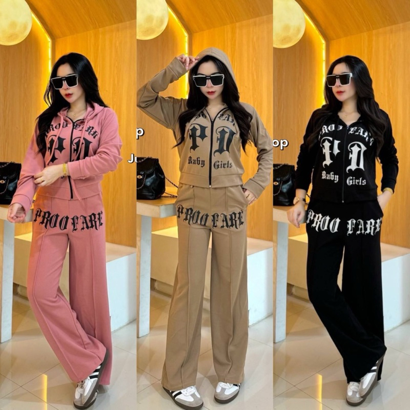 เซ็ทเสื้อแขนยาวมีหมวกผ้าวูฟเวฟ M129