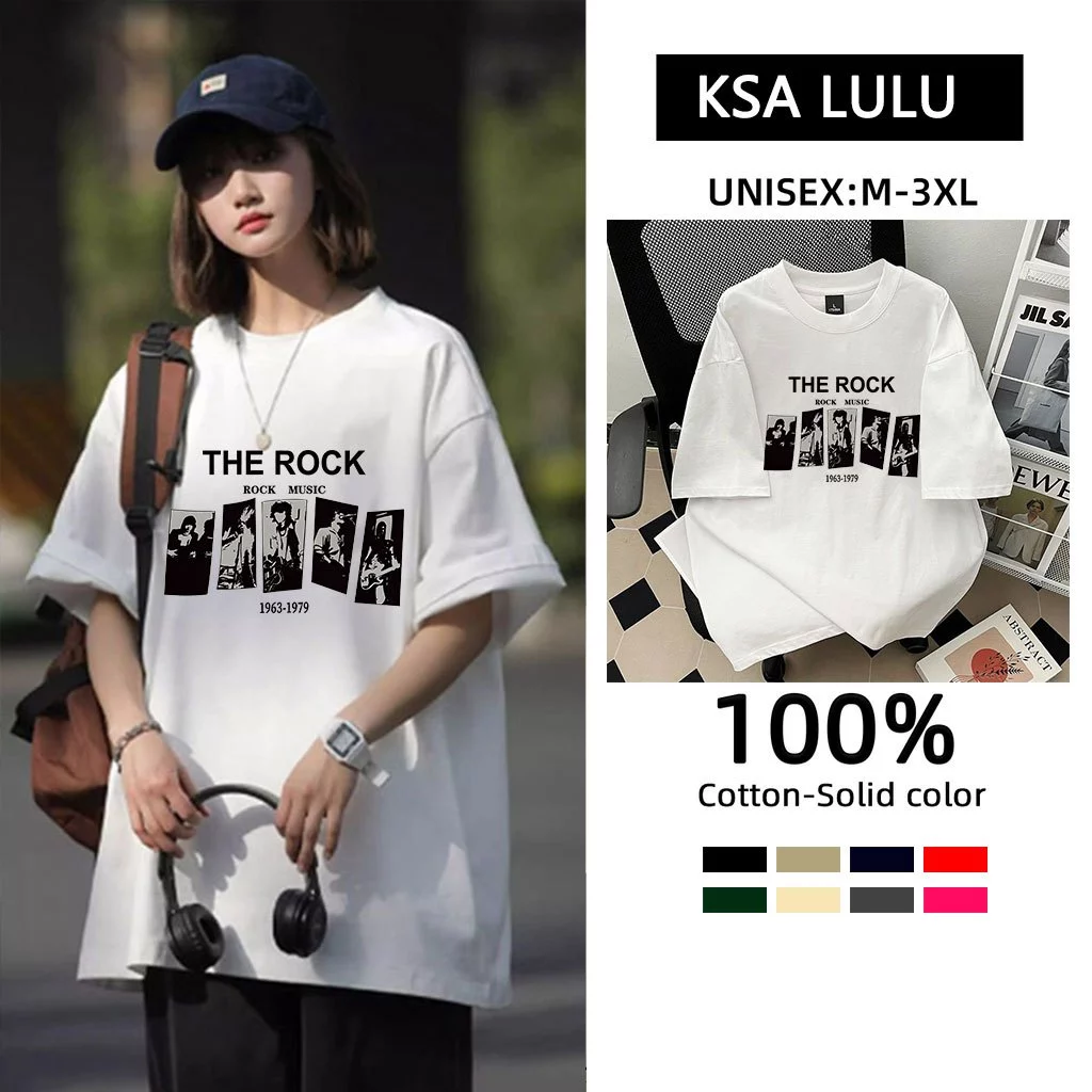 เสื้อยืดสวยผู้หญิงกําลังฮิต ผ้าคอตตอน 100% oversize เสื้อผ้าแฟชั่นไซส์ใหญ่ เสื้อโอเวอร์ไซส์เกาหลี พิมพ์ลายการ์ตูน วินเทจ thumbnail 3