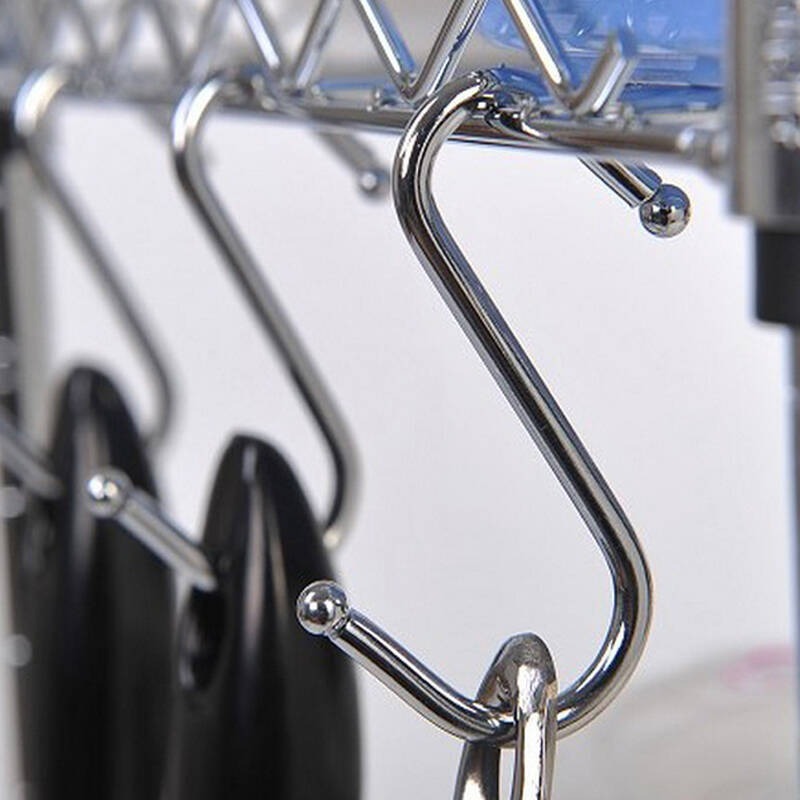 OMC 10pcs เหล็กกล้าไร้สนิม S ตะขอห้องครัวห้องนอนราวบันไดอเนกประสงค์ S ตะขอหัวเข็มขัดตะขอยึดตะขอแขวนเครื่องมือจัดเก็บเหมา - รูปที่ 6