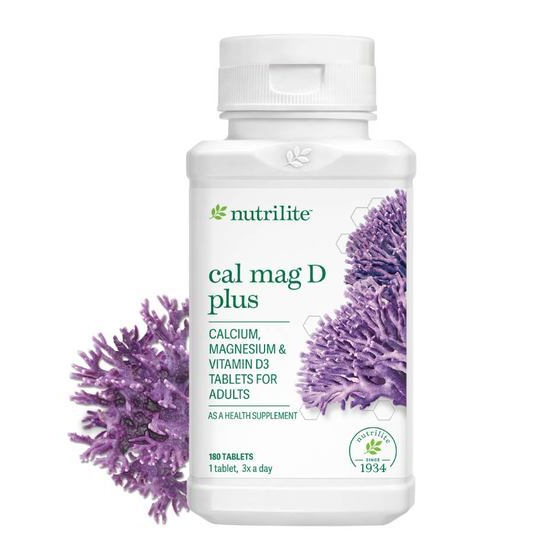 แอมเวย์ นิวทริไลท์ แคล แม็ก ดี พลัส 180เม็ด Amway Nutrilite Cal Mag D Plus - 180 tab