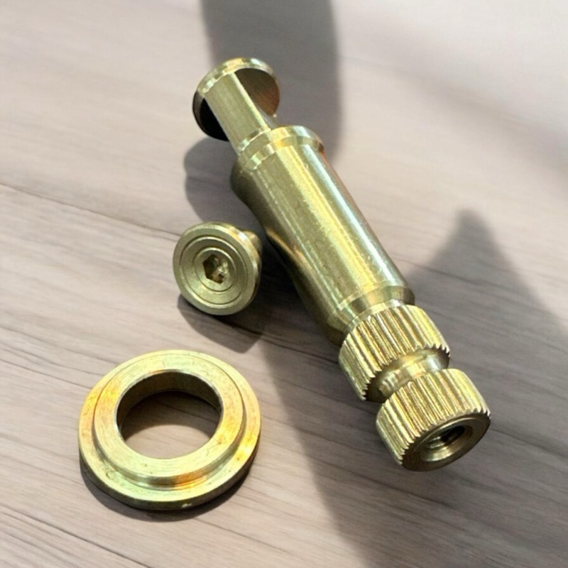 ชุดแกนลูกเบี้ยว เวฟ พร้อมบูทรองมือลิง เบรคหลัง สแตนเลส สีเงินเรทแท้ กลึงมือ เวฟ 125 เวฟ 100 เวฟ 110i