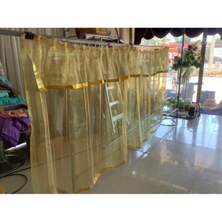 ม่านเปิดป้ายผ้าใยแก้วระบบมือดึงพร้อมอุปกรณ์ครบชุดพร้อมติดตั้…