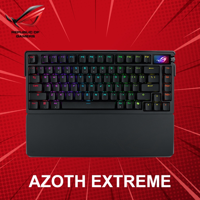 คีย์บอร์ด ASUS ROG Azoth Extreme (ภาษาอังกฤษ) ประกันศูนย์ 2 ปี