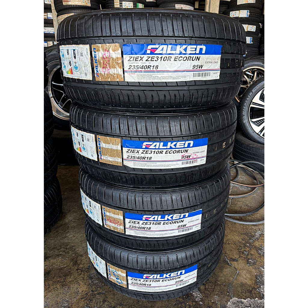 🔴 ยาง "#ฟอลเคน" Falken Ziex ZE310R Ecorun แบรนด์ญี่ปุ่น 🇯🇵🇯🇵 ผลิตไทย 🇹🇭🇹🇭  235/40R18 *** ยางใหม่ ปี 