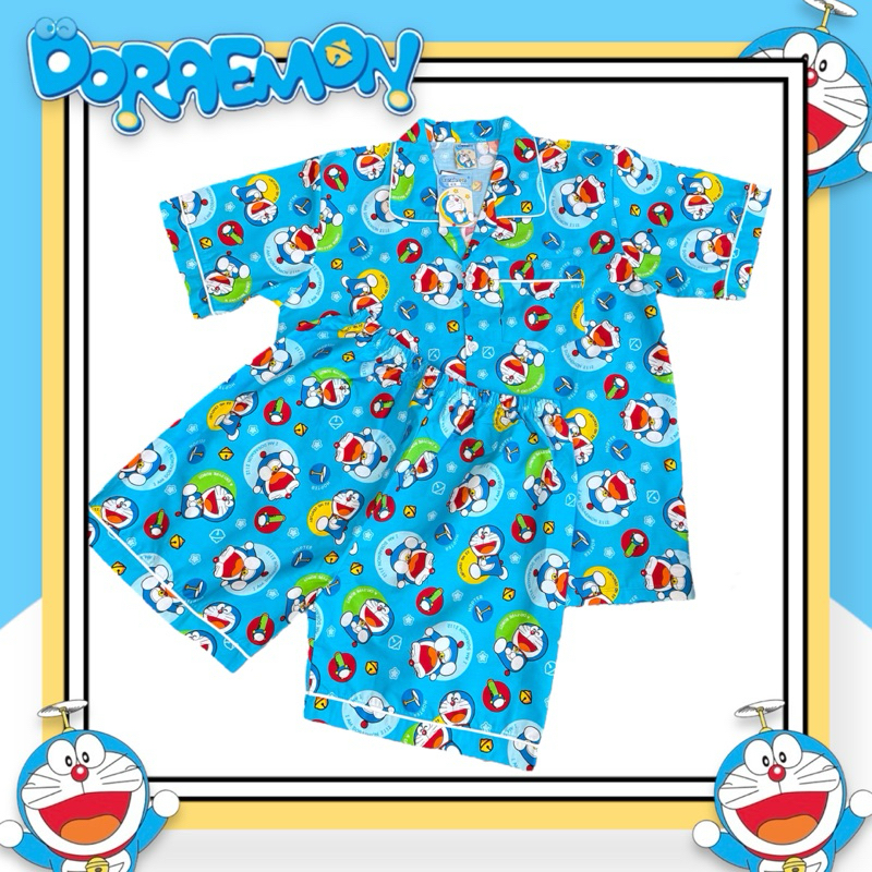 ชุดนอน Doraemon โดเรม่อน (รอบอก42”)  ผ้าคอตตอนไม่ยืด
