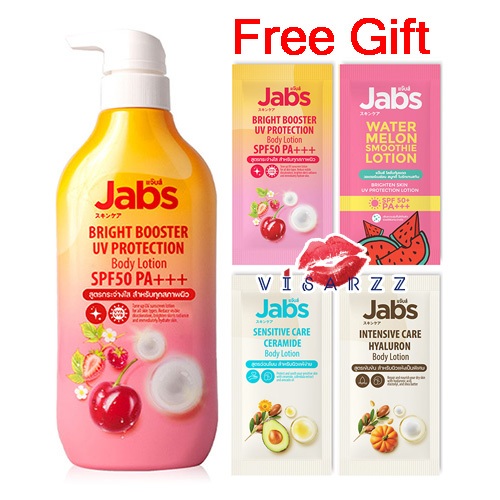 (Live ลด 50%) Jabs Hyaluron / Bright Booster UV Protection / Ceramide Body Lotion 450mL / Watermelon แจ๊บส์ บอดี้โลชั่น รูปที่ 3