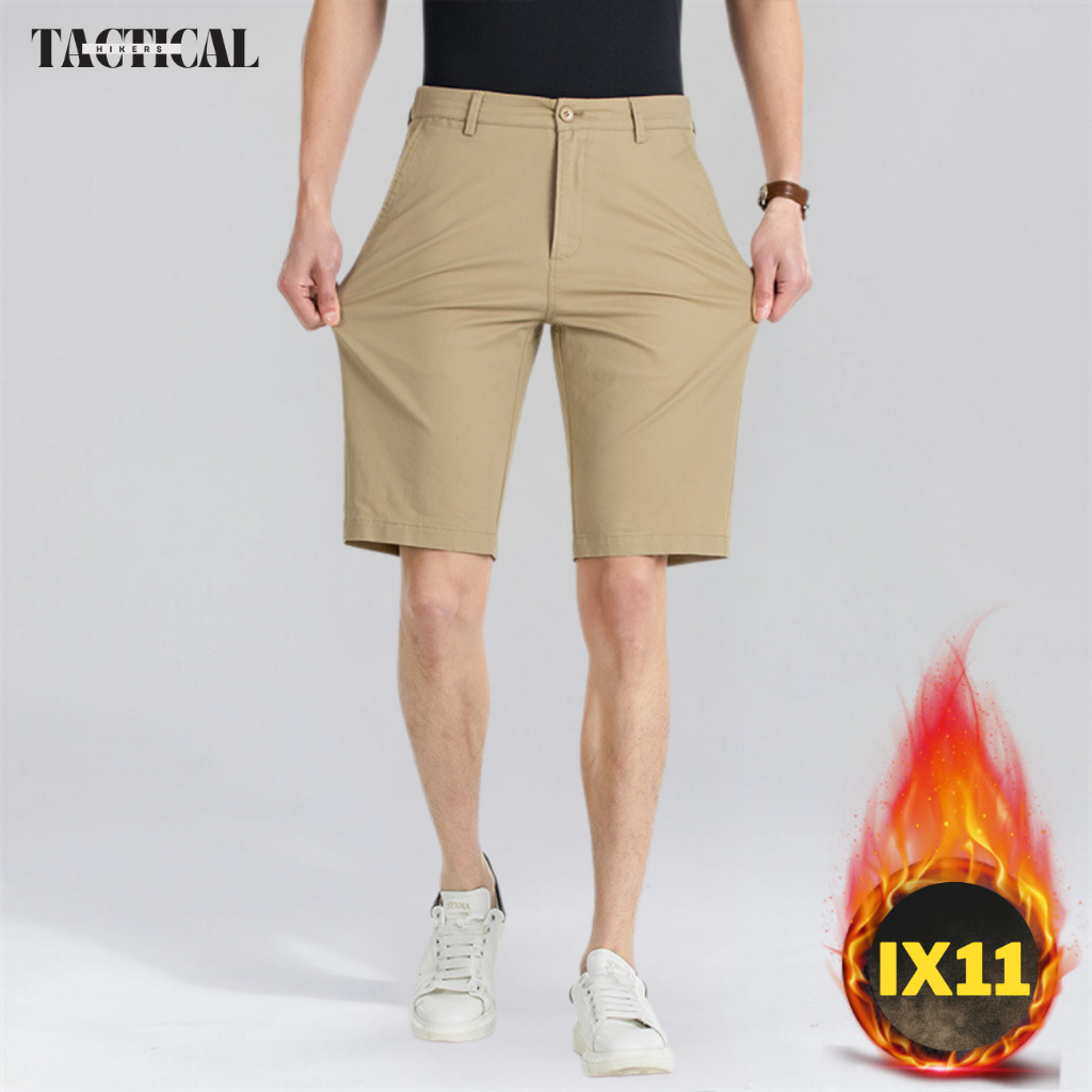 IX11 Tactical Hikers กางเกงขาสั้นผู้ชาย 18 นิ้ว ผ้ายืด มีซับใน กางเกงขาสั้น ขาสั้นผู้ชาย