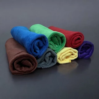 ผ้าไมโครไฟเบอร์ ผ้าเช็ดทำความสะอาด แบบหนา หลากสี ขนาด40x40ซม. 450 กรัม