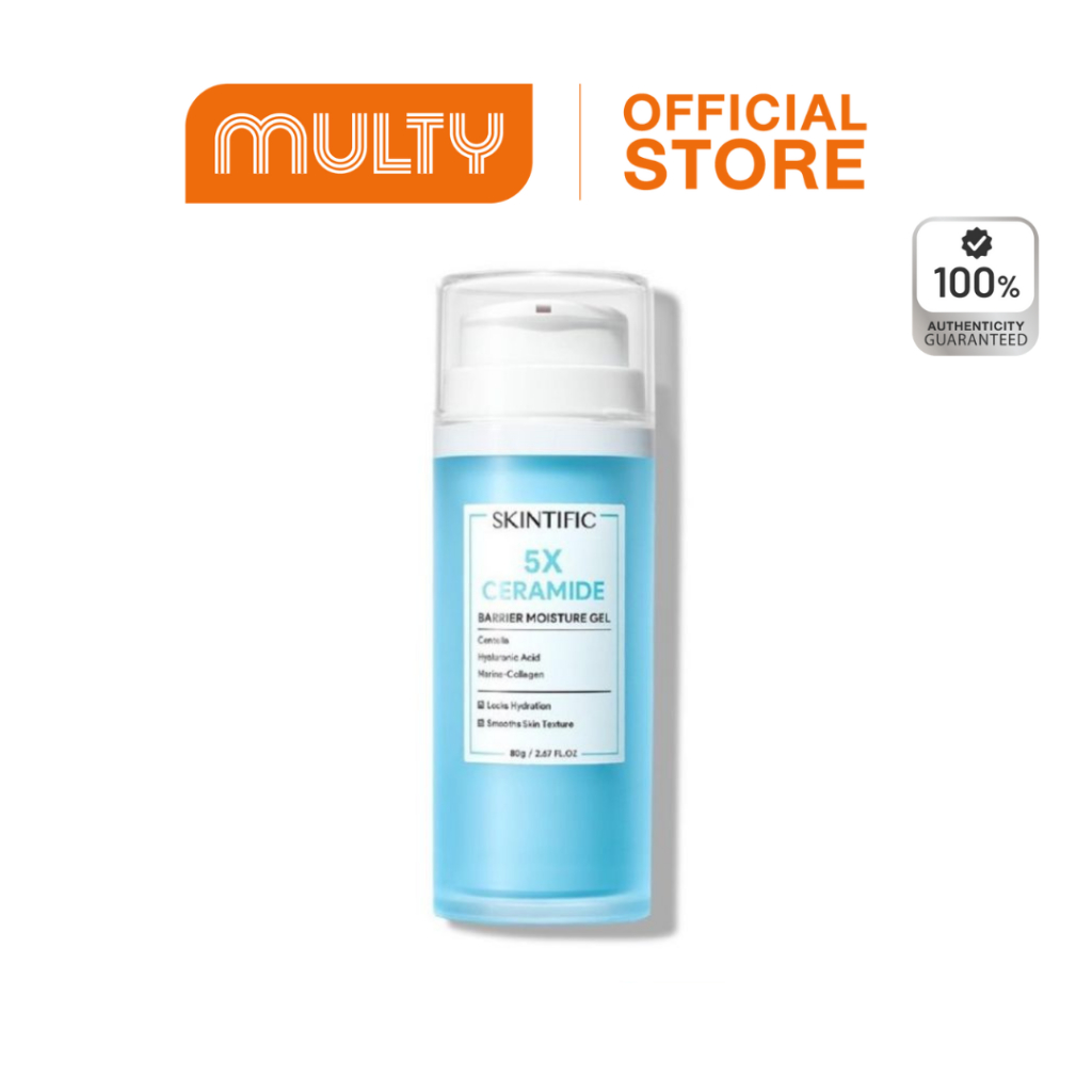SKINTIFIC 5X Ceramide Barrier Moisturizer Gel 80g. มอยเจอร์ไรเซอร์ ชุ่มชื้น ปลอมประโลมผิว