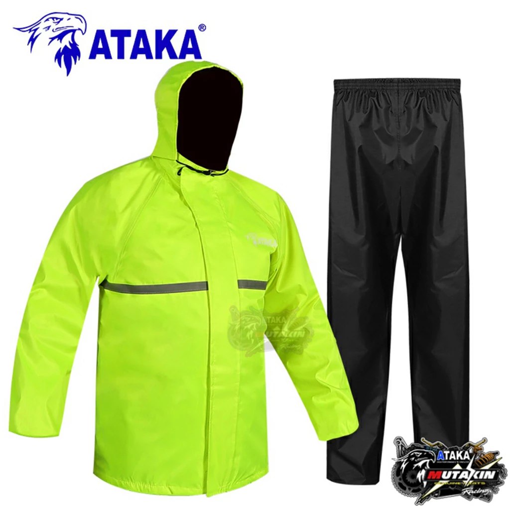 MUTAKIN ชุดกันฝน ไซส์ใหญ่พิเศษ S-8XL เสื้อ+กางเกง thumbnail 5