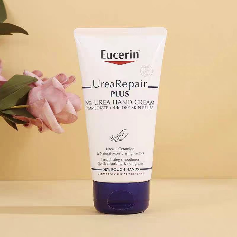 ยูเซอริน ยูเรีย รีแพร์ พลัส 5% ครีมบำรุงมือเข้มข้น สำหรับผิวแห้งมาก Eucerin UreaRepair PLUS 5% Urea Hand Cream 75ml