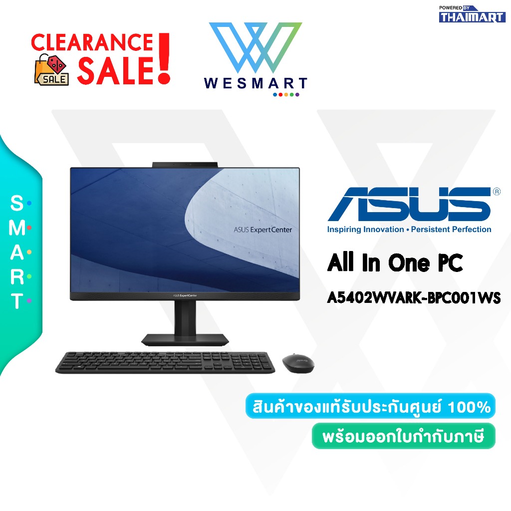 (Clearance0%) ASUS All In One PC (AiO) A5 A5402WVARK-BPC001WS : ตัวโชว์ Demo / 3Year Onsite + 1Year 