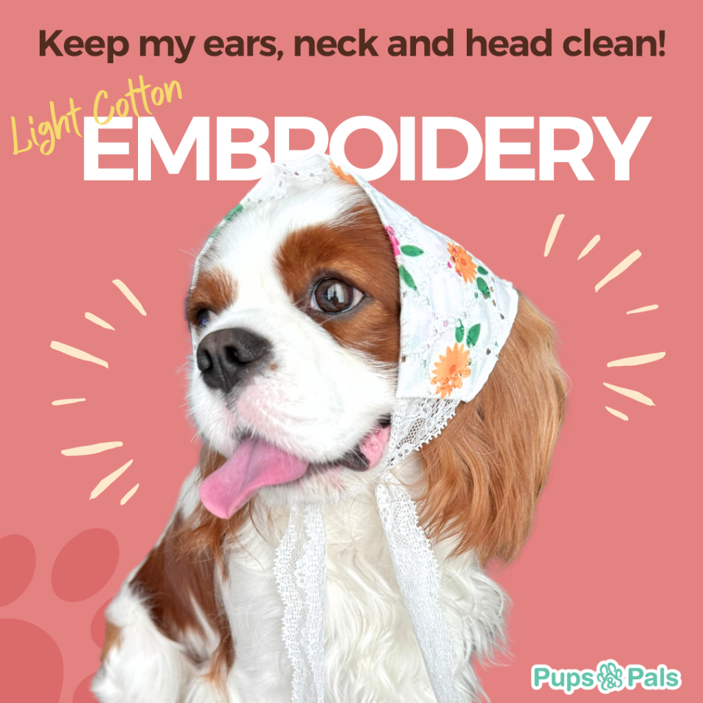 Pups&Pals Headscarf ผ้าคลุมหัวกันเลอะ