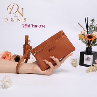 QB2#ใหม่!! กระเป๋าสตางค์ใบกลาง2ชิป มาพร้อมสายคล้องมึอ หนังนิ…