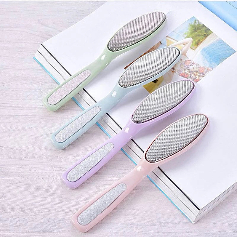 ที่ขัดเท้า ที่ขัดส้นเท้า ขจัดผิวที่ตายแล้ว ลดส้นเท้าแตก แบบ 2in1  ❣️คละสี ทางร้านเลือกสีให้❣️