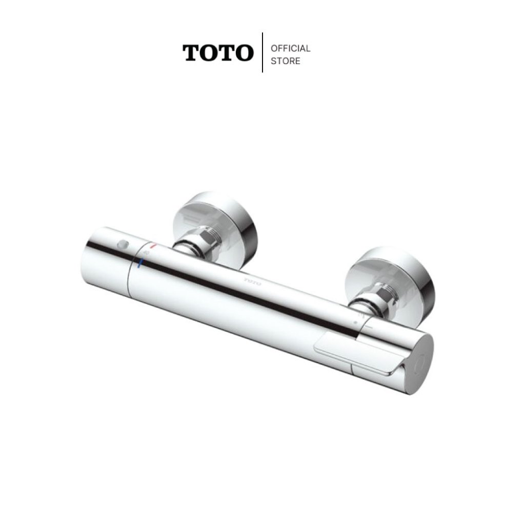 TOTO TBV03431T ก๊อกผสมยืนอาบแบบปรับอุณหภูมิคงที่ ชนิดติดผนัง