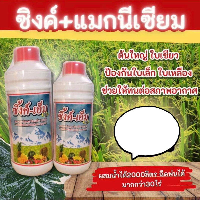 ซิงค์เอ็ม ขนาด1ลิตร 1 แถม 1 (2ขวด)