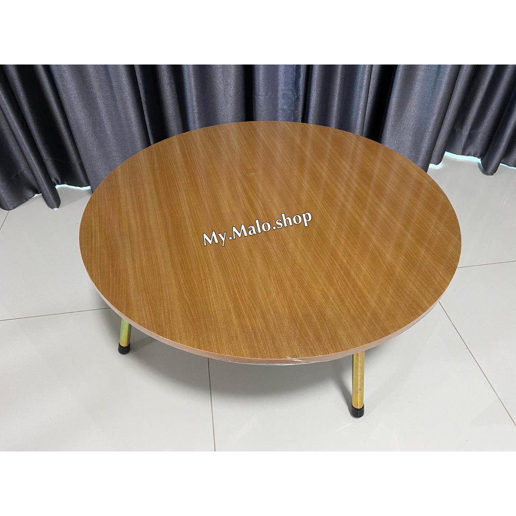 โต๊ะญี่ปุ่น โต๊ะญี่ปุ่นหน้ากลม 75x75c.m. หน้ากลม ลายไม้  พับเก็บได้