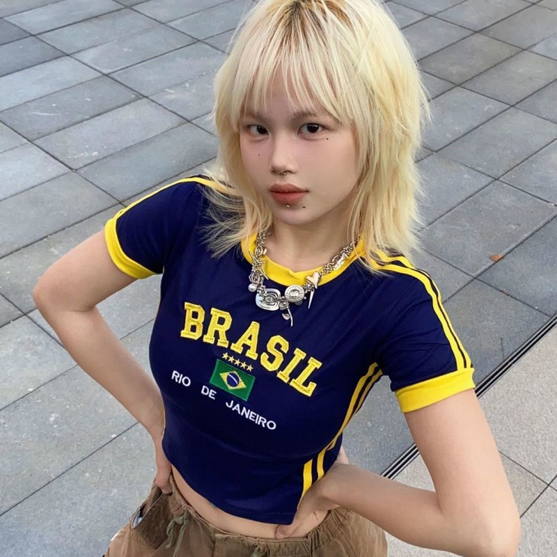 เสื้อลาย บราซิล Brasil เสื้อแฟชั่น