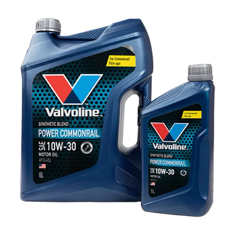 น้ำมันเครื่อง Valvoline Power Commonrail 10W-30 Synthetic Blend 6+1 ลิตร