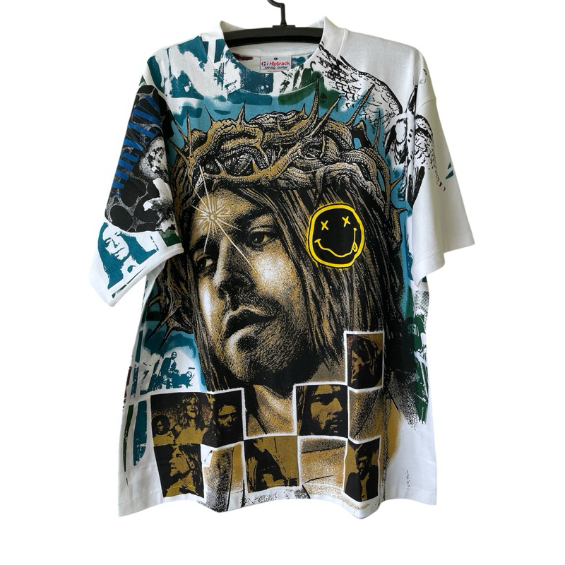 เสื้อ Hiptrack  รุ่น Nirvana​ Jesus Bootleg​ T-Shirt #เสื้อวินเทจ#เสื้อยืด 90s#Vintage