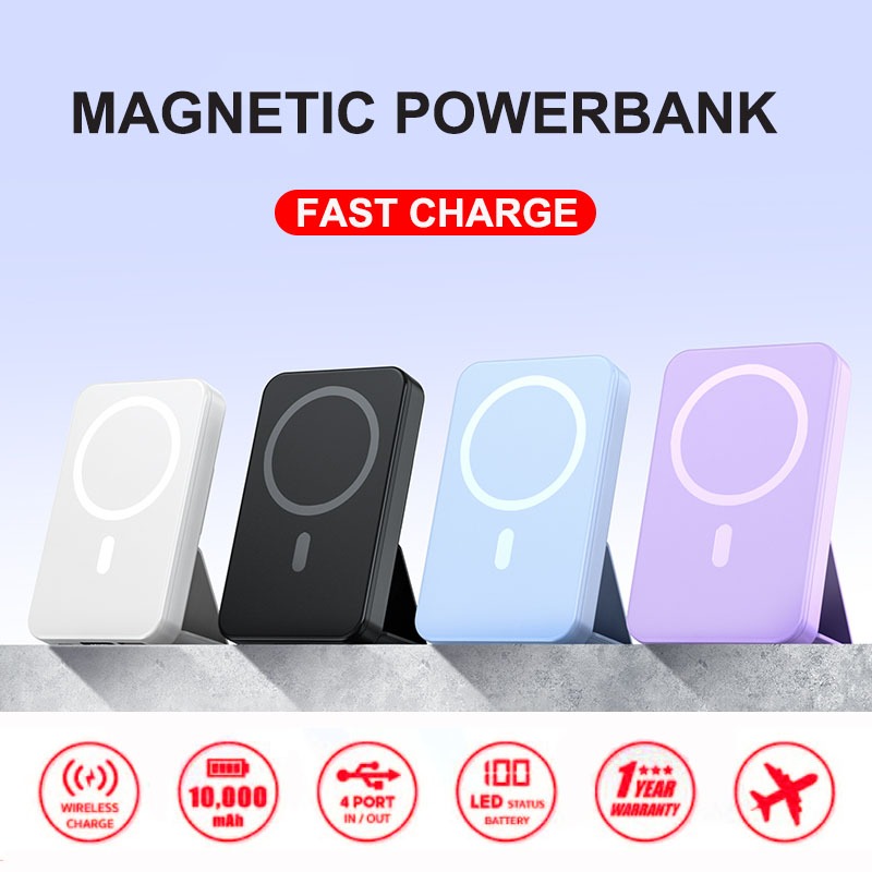 [Fast Charge] powerbank wireless 20000mAh แบตสำรอง พาวเวอร์แบงค์ไร้สาย ชาร์จเร็ว 22.5W แบตสำรอง ประกัน1ปี