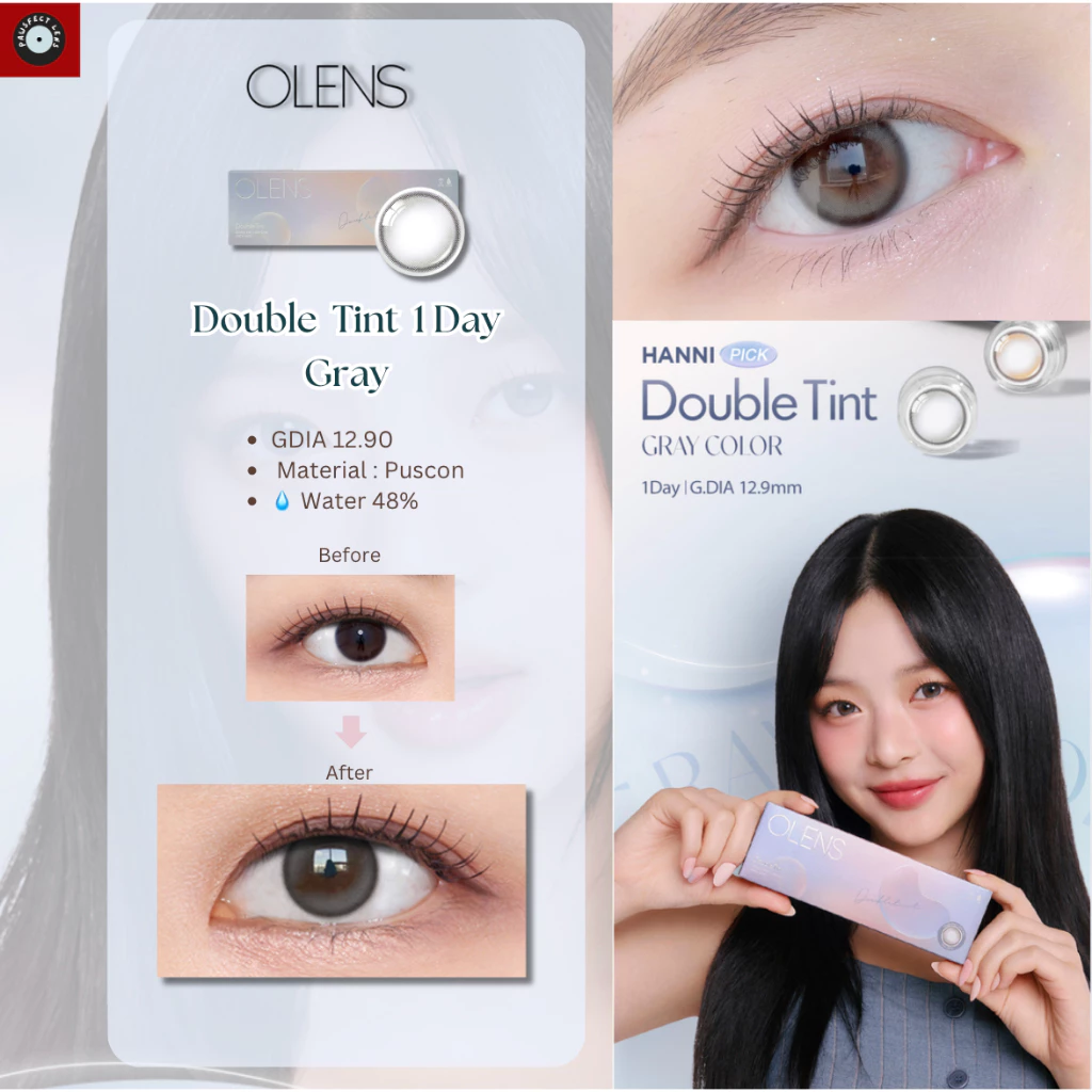 Olens - Double Tint Gray 1 Day เลนส์รายวัน สีเทา 💧