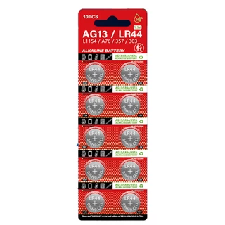 ถ่านกระดุม AG13 LR44 357 SR44 A76 Lithium Battery ราคาถูก