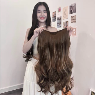 แฮร์พีชแบบสายคาดใส หนาพิเศษ 200 กรัม ปรับสายได้ เนียนมาก ผมเกรดไฮเอนด์ ทนความร้อน