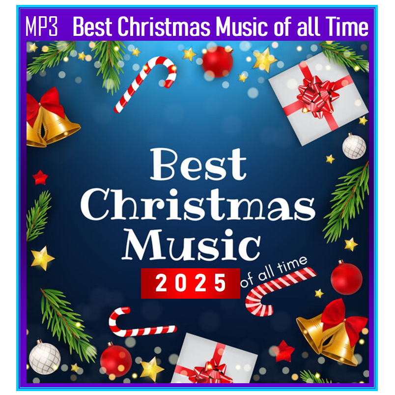 แฟลชไดร์ฟ-แผ่นซีดี MP3 เพลงคริสต์มาส Best Christmas Music of all Time 2025