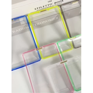 เคสการ์ด กรอบ เฟรม กรอบแม่เหล็ก_ใส_ขอบสี 35PT พร้อมส่ง