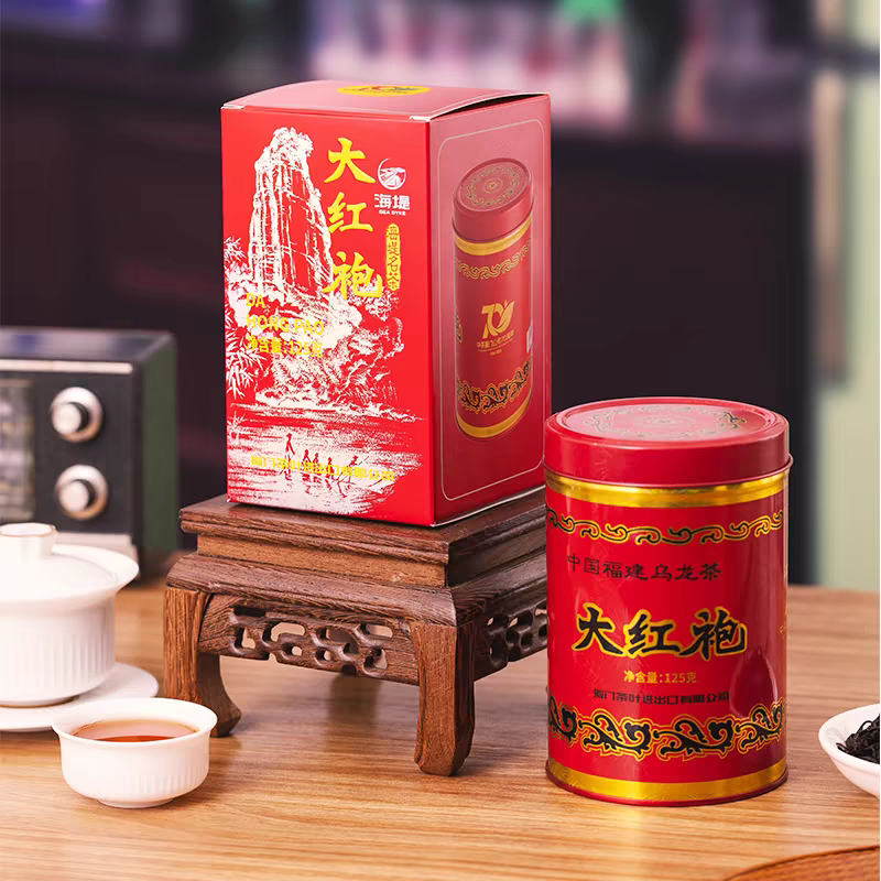 ชาอู่หลง ต้าหงเผา Sea Dyke - Hai Di 海堤 | Da Hong Pao 大红袍 70th Anniversary กระป๋องแดง 125 กรัม