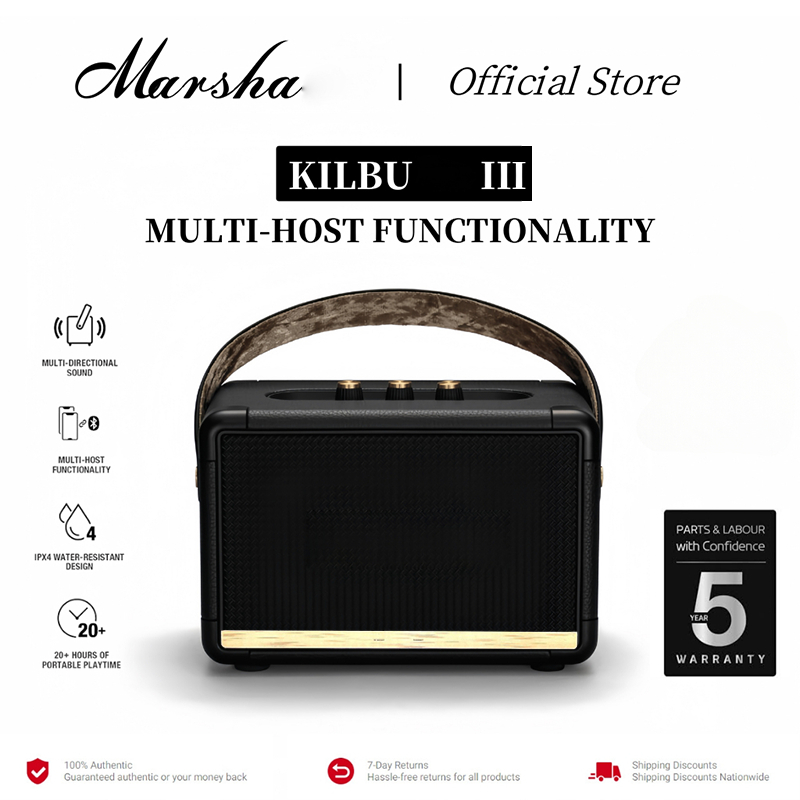 Black And Brass ลำโพงบลูทูธ ลำโพงพกพา ไร้สาย คุณภาพสูง ลำโพงบลูทูธไร้ Bluetooth Speaker