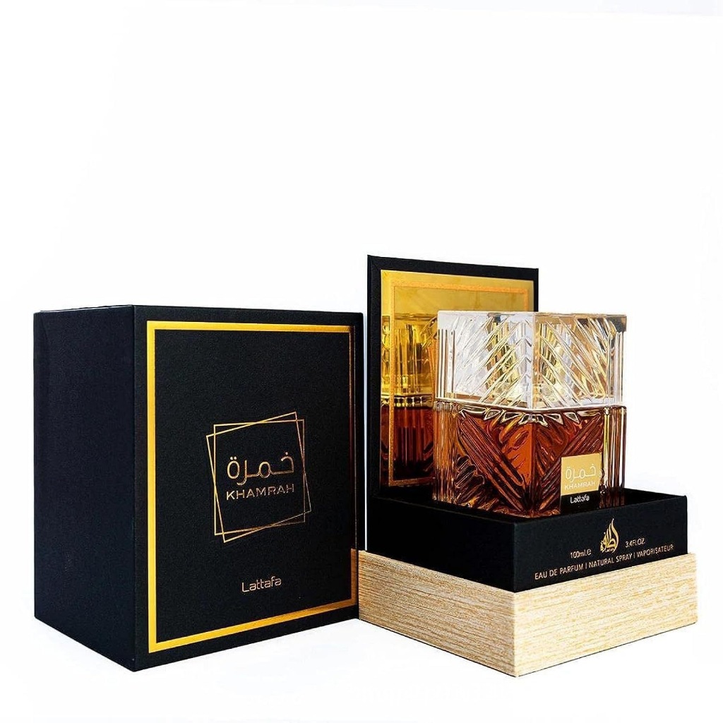 Khamrah Lattafa น้ําหอม สําหรับทุกเพศน้ำหอมอาหรับของแท้ EDP ขนาด 100ml น้ำหอมเยาว์ยวนหอม
