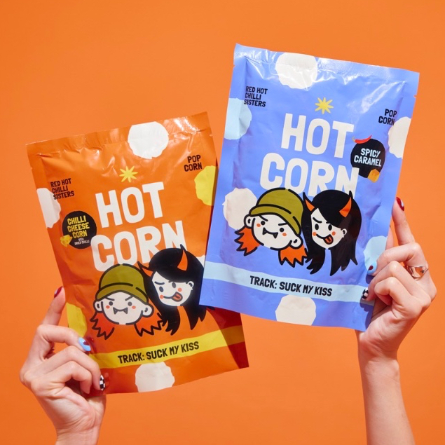 ป๊อปคอร์นพริกคั่ว HOT CORN by Red Hot Chilli Sisters