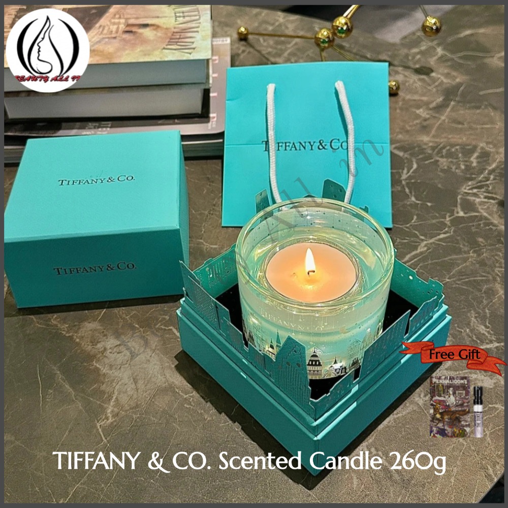 【 ของแท้ 】เทียน TIFFANY & CO. Scented Candle 260g เทียนหอม เทียนหอม เทียน ติดทนนาน เทียนวันเกิด ของขวัญปีใหม่